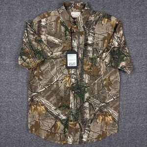 NEW Beretta TM‎ Shooting Shirt Mens Medium Vented Outdoor Camo Realtree APX XTRA